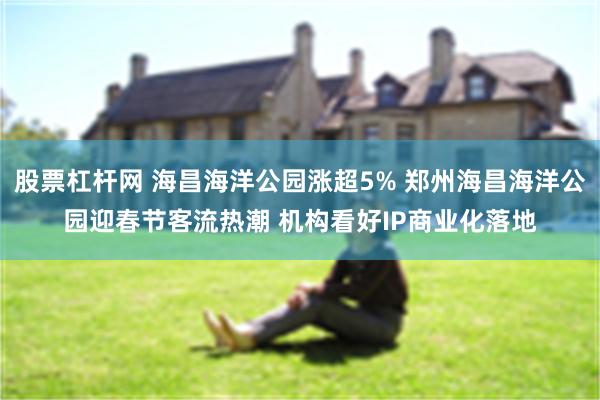 股票杠杆网 海昌海洋公园涨超5% 郑州海昌海洋公园迎春节客流热潮 机构看好IP商业化落地