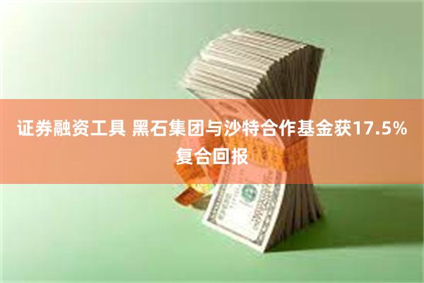 证券融资工具 黑石集团与沙特合作基金获17.5%复合回报