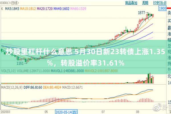 炒股里杠杆什么意思 5月30日新23转债上涨1.35%，转股溢价率31.61%