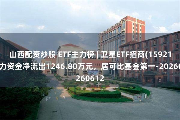 山西配资炒股 ETF主力榜 | 卫星ETF招商(159218)主力资金净流出1246.80万元，居可比基金第一-20260612