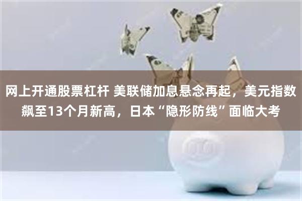 网上开通股票杠杆 美联储加息悬念再起，美元指数飙至13个月新高，日本“隐形防线”面临大考