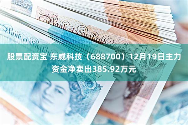 股票配资宝 东威科技(688700)12月19日主力资金净卖出385.92万元