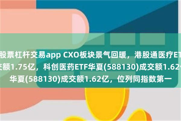 股票杠杆交易app CXO板块景气回暖，港股通医疗ETF华夏(520510)成交额1.75亿，科创医药ETF华夏(588130)成交额1.62亿，位列同指数第一