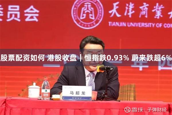 股票配资如何 港股收盘｜恒指跌0.93% 蔚来跌超6%