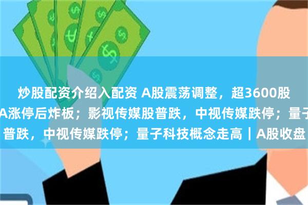 炒股配资介绍入配资 A股震荡调整，超3600股下跌！地产股分化，万科A涨停后炸板；影视传媒股普跌，中视传媒跌停；量子科技概念走高｜A股收盘