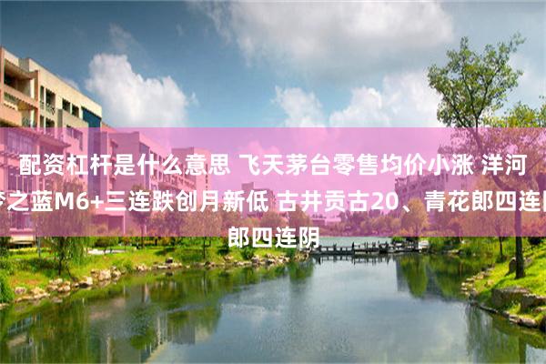 配资杠杆是什么意思 飞天茅台零售均价小涨 洋河梦之蓝M6+三连跌创月新低 古井贡古20、青花郎四连阴